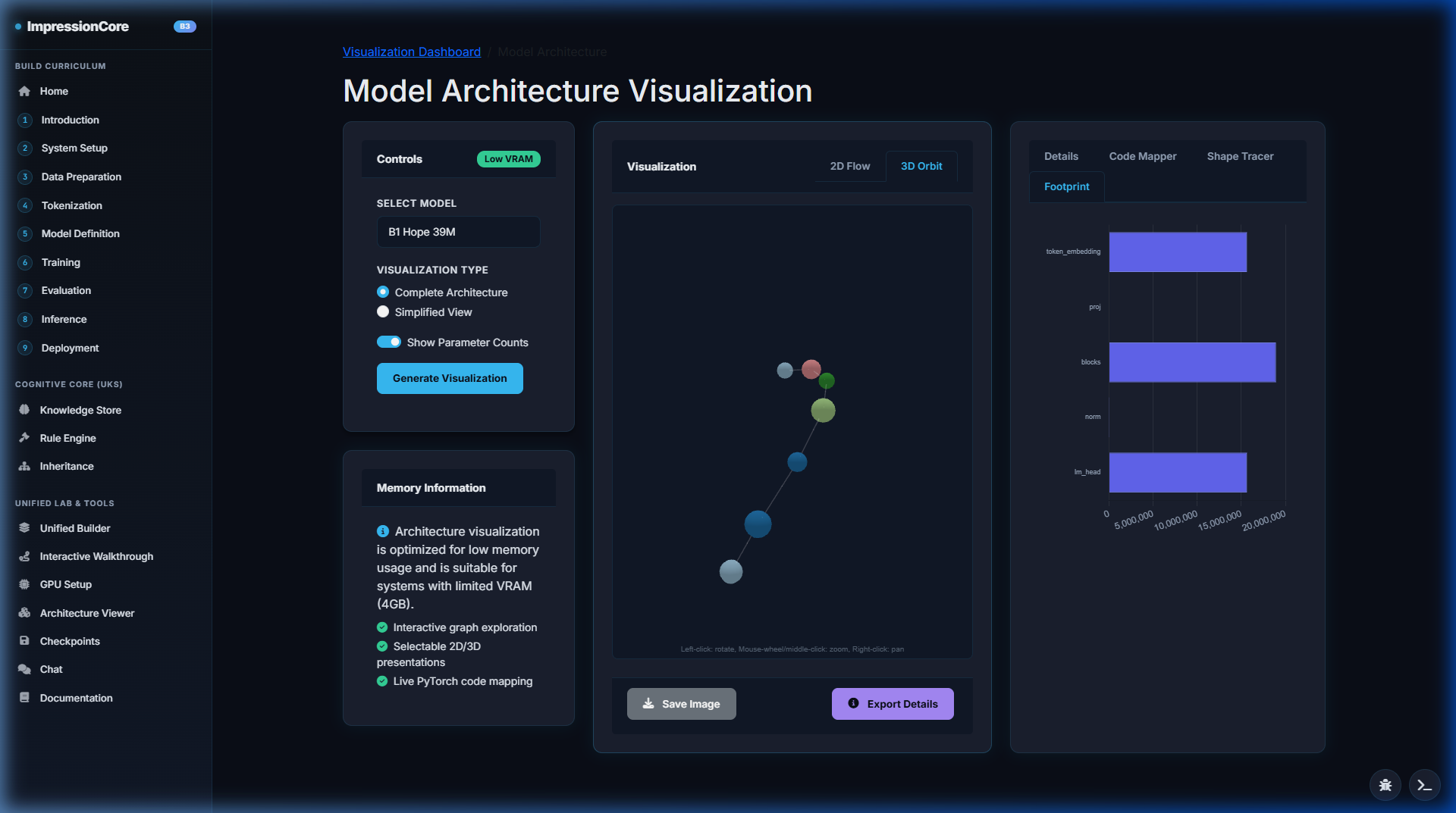ImpressionCore 3D Architecture Node Orbit