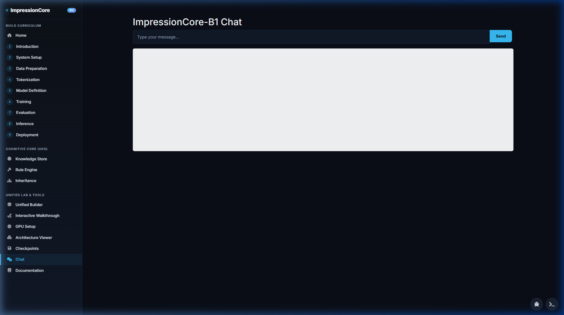 ImpressionCore Model Assistant Chat