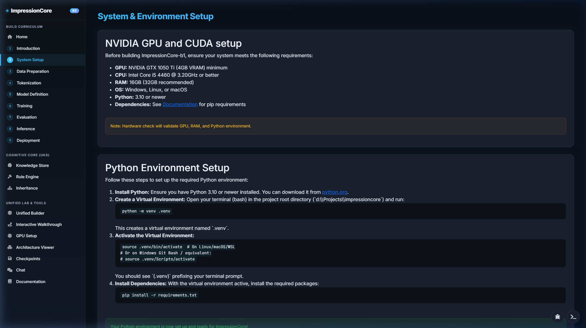 ImpressionCore Live System Requirements Checker
