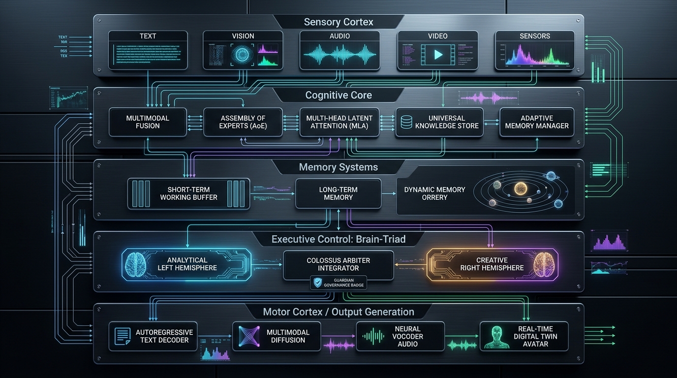 ImpressionCore 5-Layer Brain-Inspired Architecture Diagram